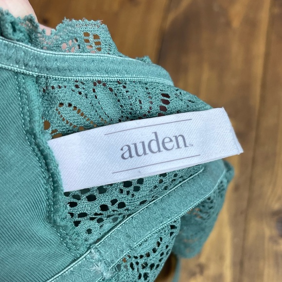 Auden size small green lightly lined lace racerback bralette - Picture 3 of 4